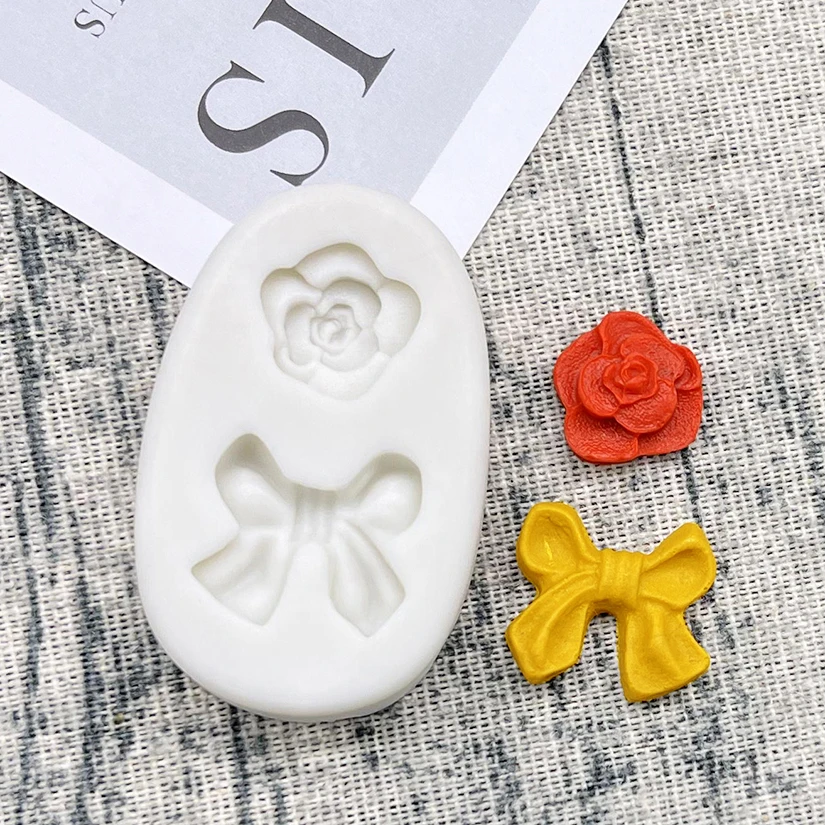 Bee Rose Silicone Sugarcraft Mold Resin Tools Cupcake Baking Mould Fondant Cake Decorating Tools