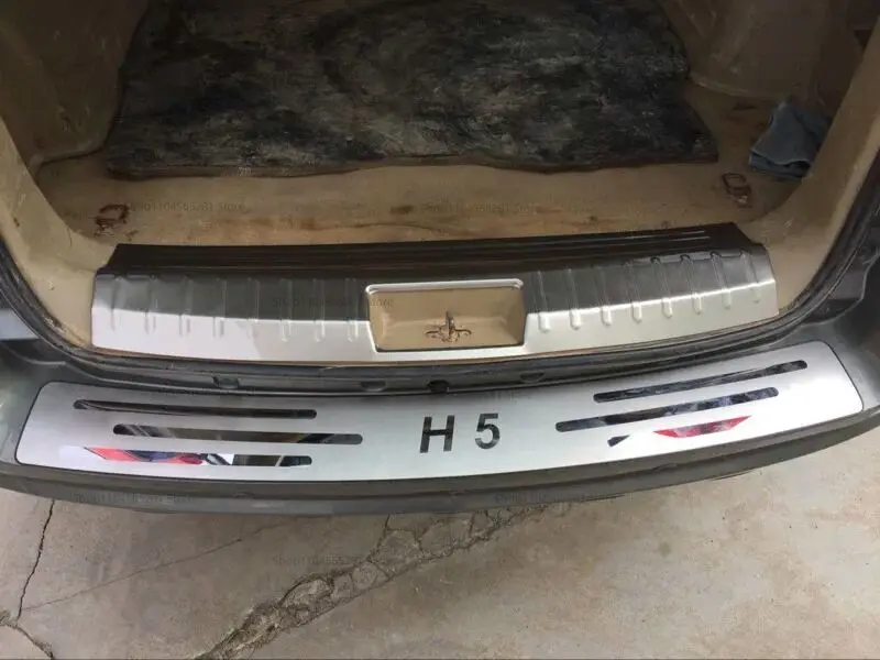 for Haval H5 2023-2024 Stainless Steel rear styling Rear Bumper Protector Sill Trunk Guard Cover Trim Car Accessories