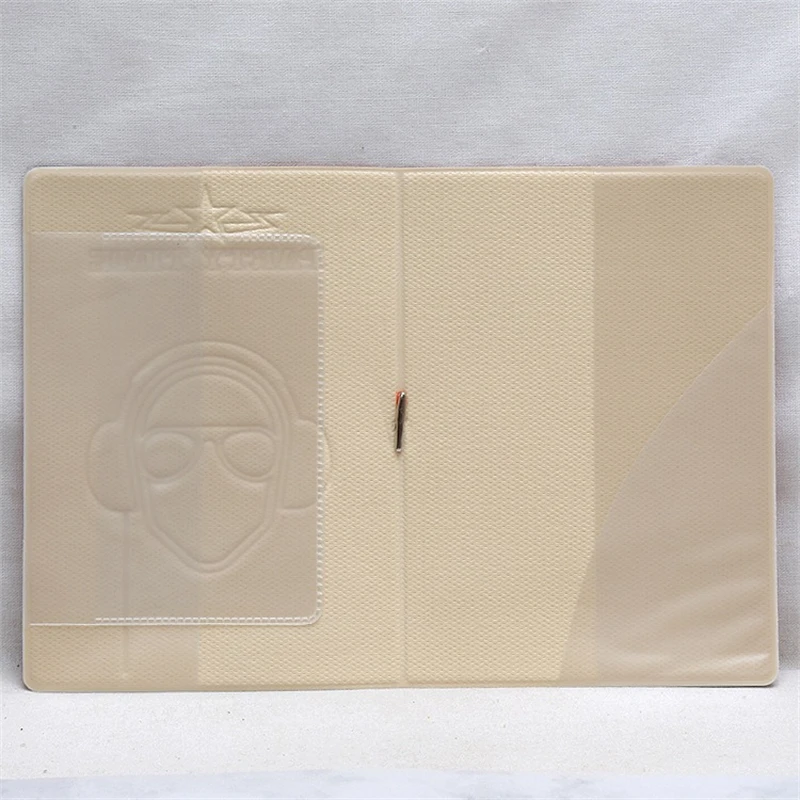 3D Embossed Passport Protective Cover PVC Waterproof Document Case ID Card Holder Fashion Credit Card Purse Unisex Ticket Wallet