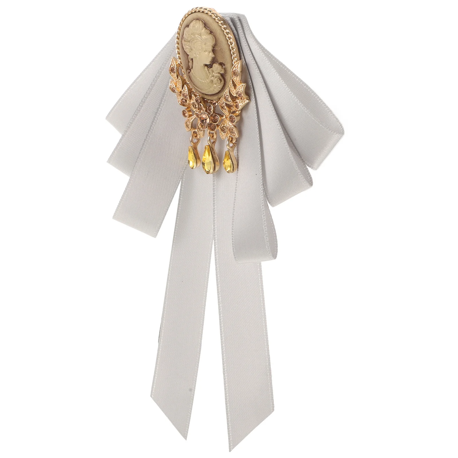 Grande laço broche pré-amarrado grande bowknot lapela pino moda broche pino para roupas femininas chapéus vestidos acessórios