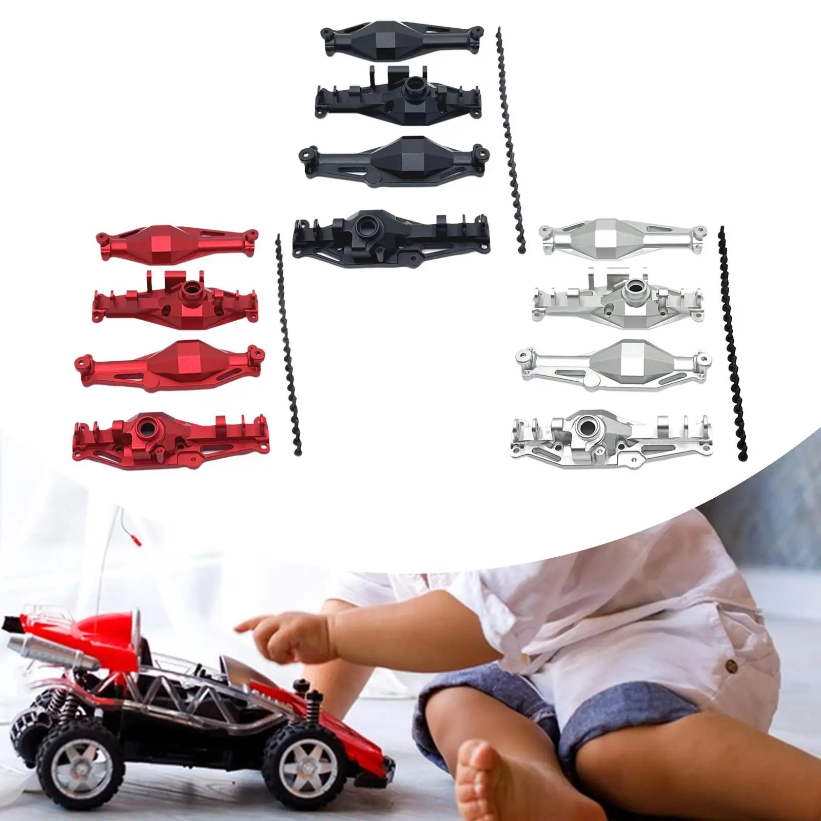 

Комплект прочных корпусов передней и задней осей из алюминиевого сплава в масштабе 1:12 для радиоуправляемых моделей автомобилей