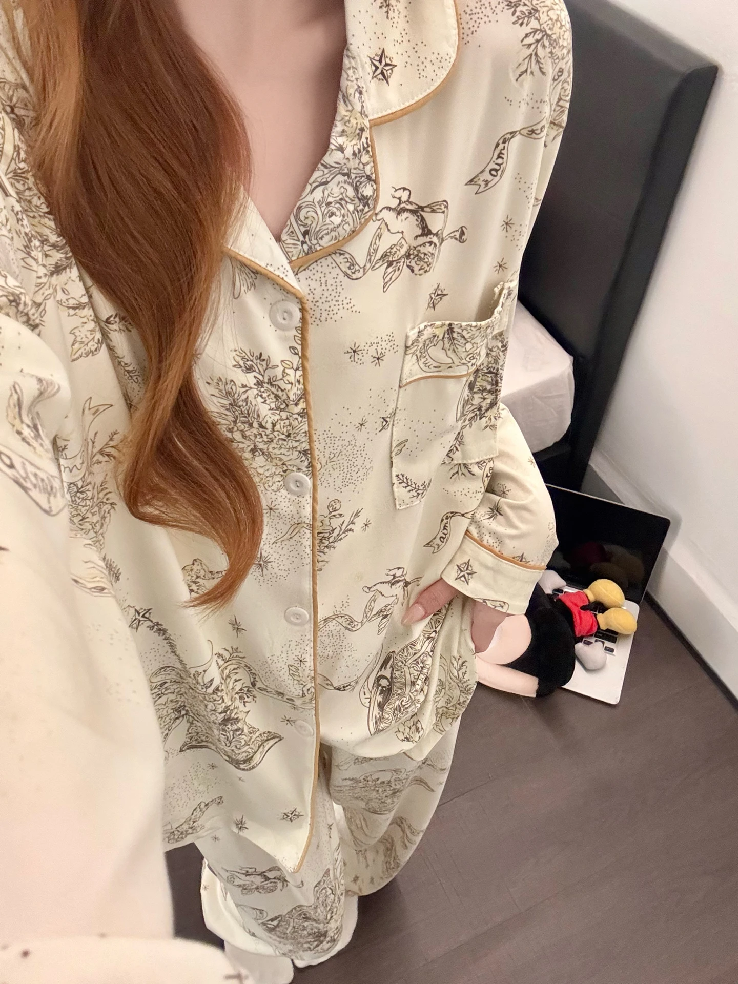 

New Chinese Style Women's Sleepwear Long Sleeve Open Cardigan Pants Comfortable Home Clothes Set Spring 2026 Fashion Home
