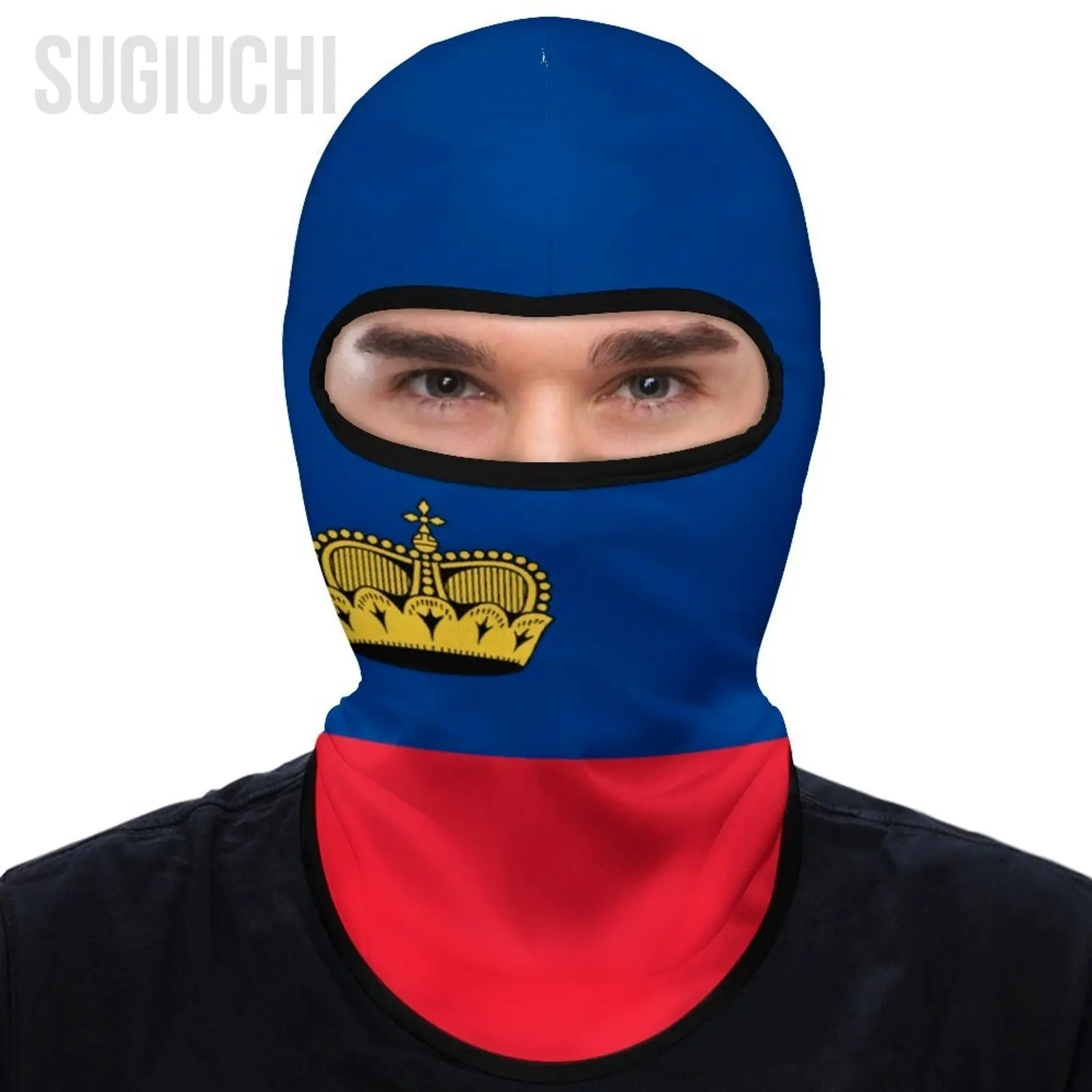 Liechtenstein Flag Outdoor Cool Sunscreen Motorcycle Face Mask Moto Biker Wind Cap Stopper Windproof Bicycle Cycling Headgear