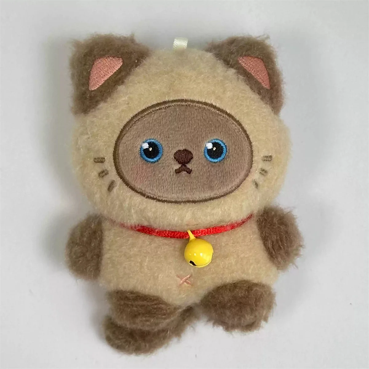 Cute Animal Inu Dog Siamese Cat Neko Paper Bag Cap Stuffed Plushie 10cm Plush Doll Body Toy YZ