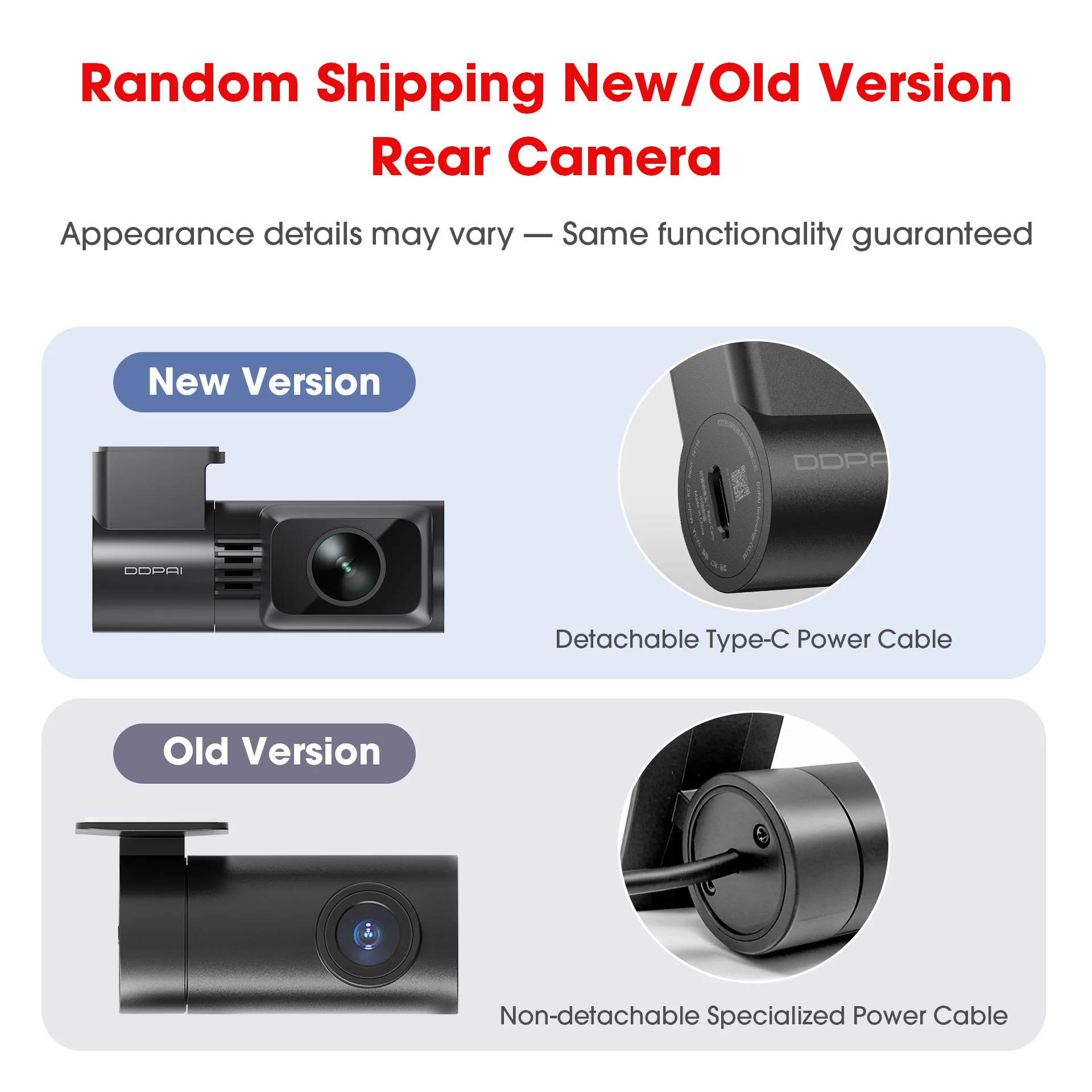 DDPAI N1 Dual Dash Cam 1296P UHD F1.8 Blende WiFi NightVIS APP Steuerung Parkplatz Monitor Auto Kamera Recorder unterstützung Hinten Cam – Detail 5