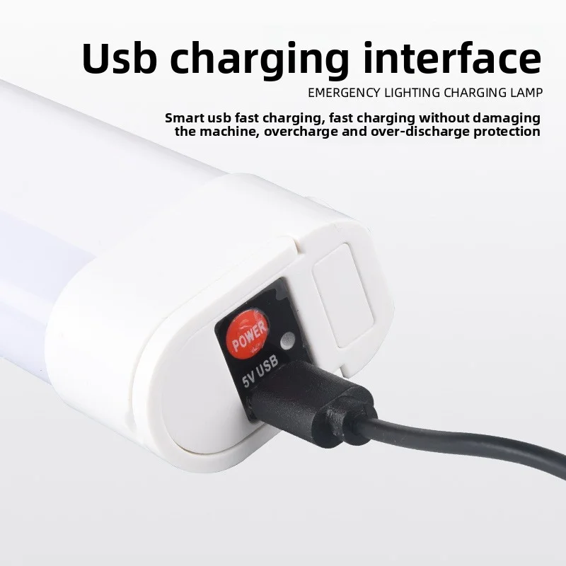 LED 非常灯 USB 充電式磁気ライト停電、キャンプ、屋外および家庭用ポータブル非常灯