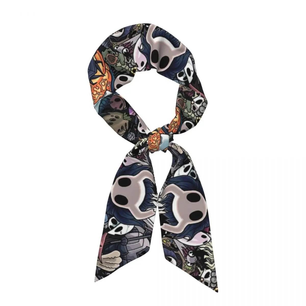 Hollow Knight (11) Women Long Narrow Scarf Soft Skinny Scarf Multi-use Neck Head Wrap for Office Daily Party