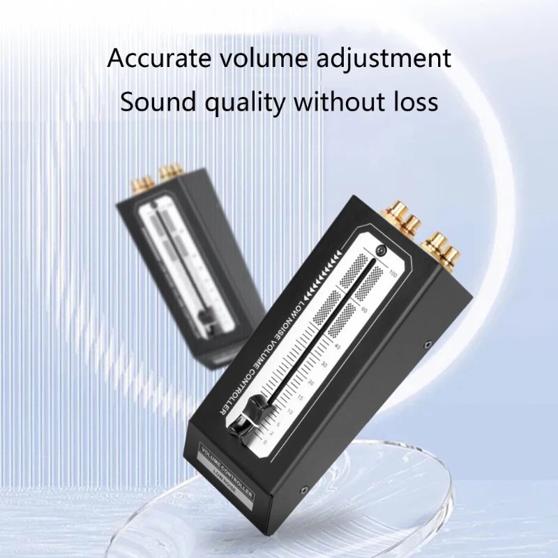 Manual Volume Control Volume Controller with RCA Port Adjust Your Sound Levels with Ease Metal Shells Scratch Dropship