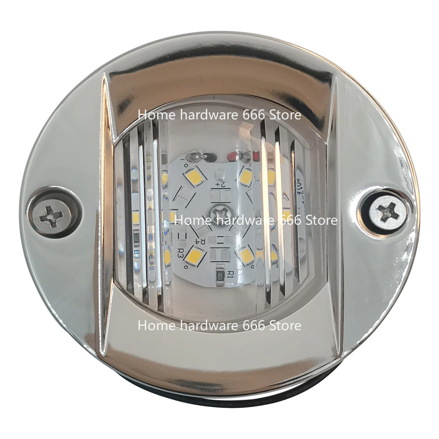 الفولاذ المقاوم للصدأ جولة ستيرن ضوء LED يخت الجانب الخاص ناقلة قارب صيد 12 فولت الملاحة إشارة مؤشر إكسسوارات مضيئة #5