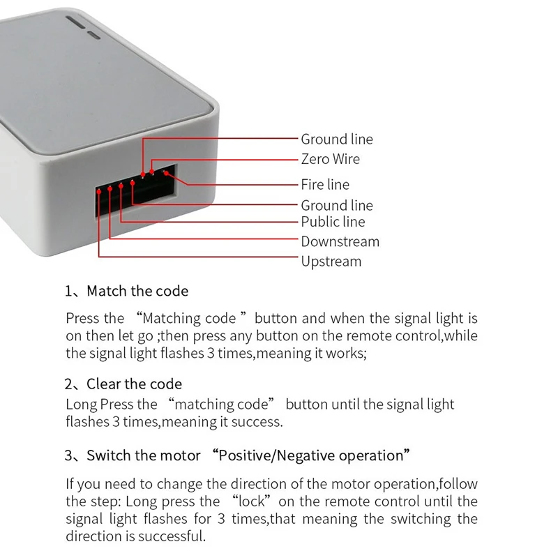 433Mhz Universal รีโมทคอนโทรลไร้สาย RF สวิทช์โรงรถประตูตัวรับสัญญาณเครื่องส่งสัญญาณสําหรับ Rolling Shutter Tubular Motor