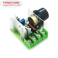 1-2Pcs AC 220V 2000W SCR Voltage Regulator Dimming Dimmers Motor Speed Controller Thermostat Electronic Board Regulator Module