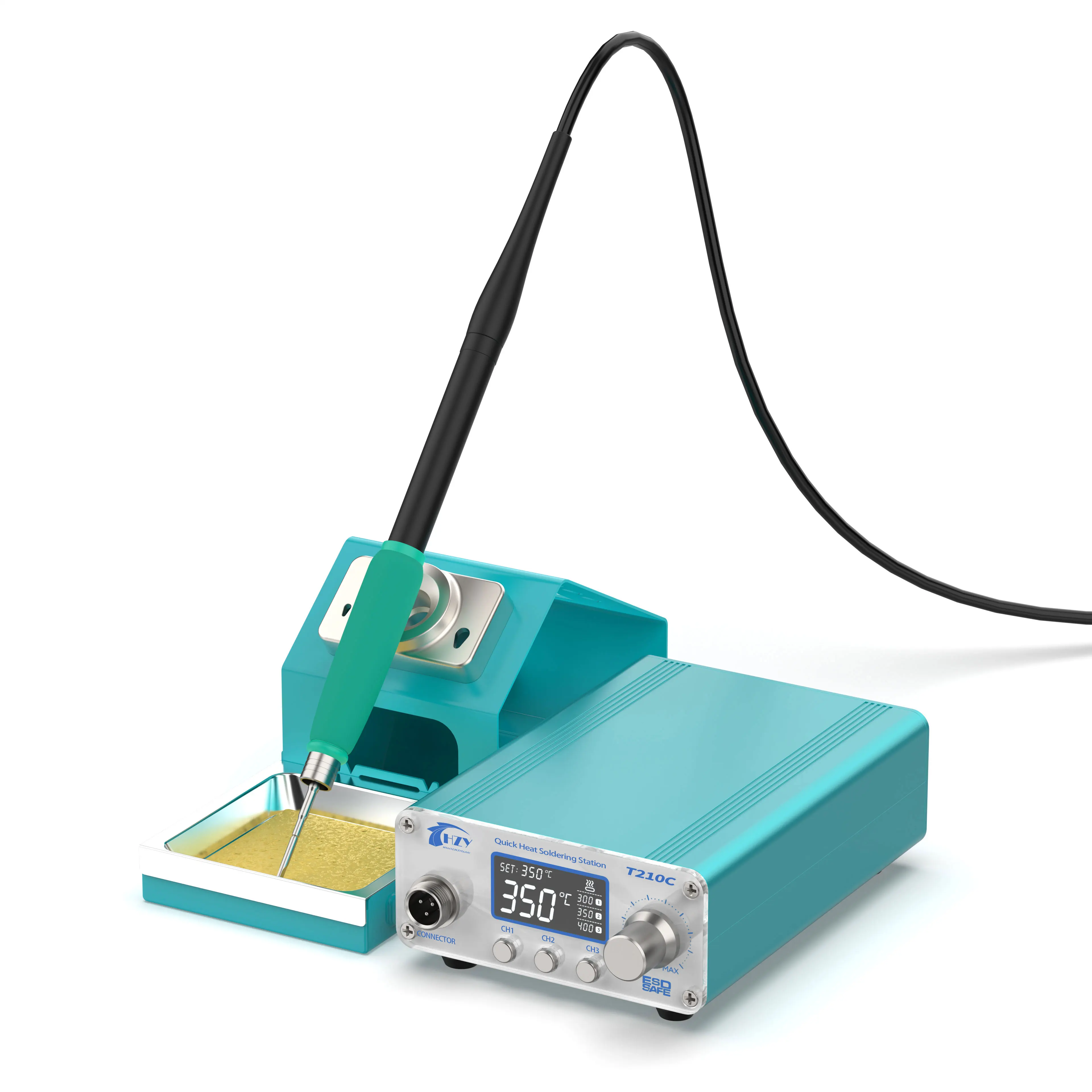 HZY-T210C Soldering Station LED Digital Adjustment Auto Sleep 1s-2s Quick Heating JBC 210 Micro Electronic Repair Welding Tools