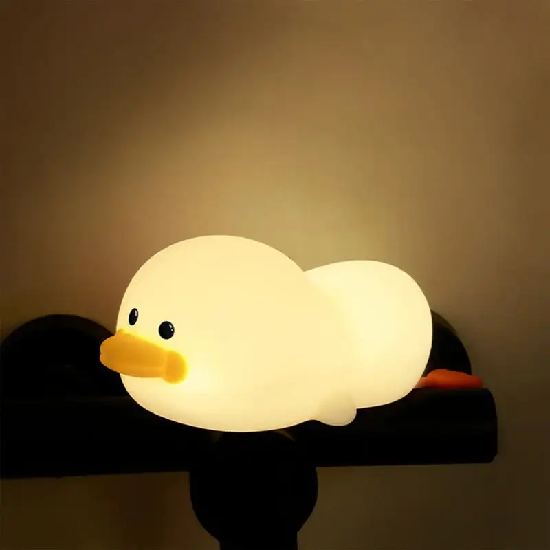 

Nursery Night Light Duck Silicone Dimmable Leisure Duck Lamp For Nursery LED Lamp Kids Bedroom Decor With Tap Control With 30/60