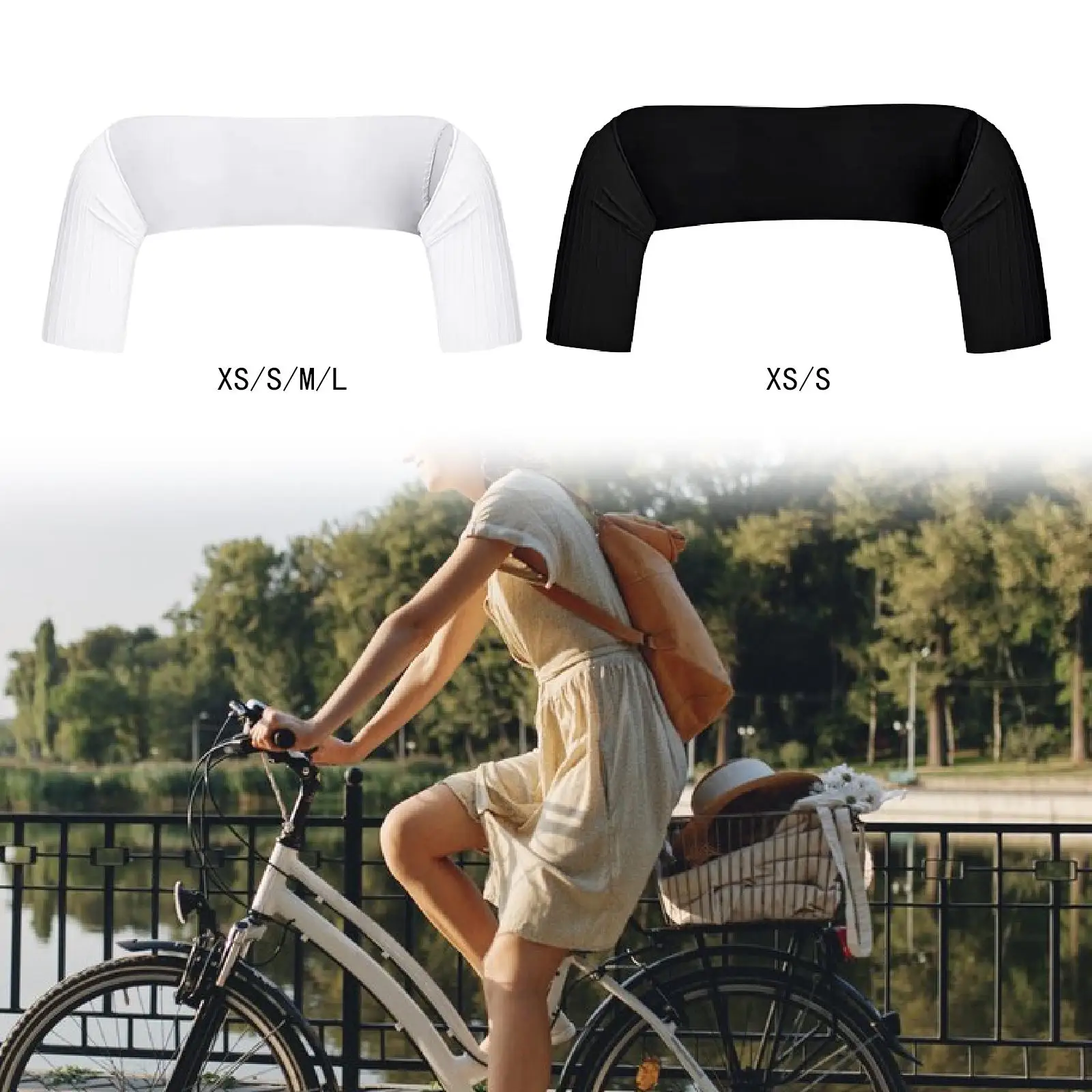 サイクリングスリーブ 自転車スリーブカバー 軽量アクセサリー 乗馬 多用途 女性 男性 ユニセックス 夏 通気性 速乾性