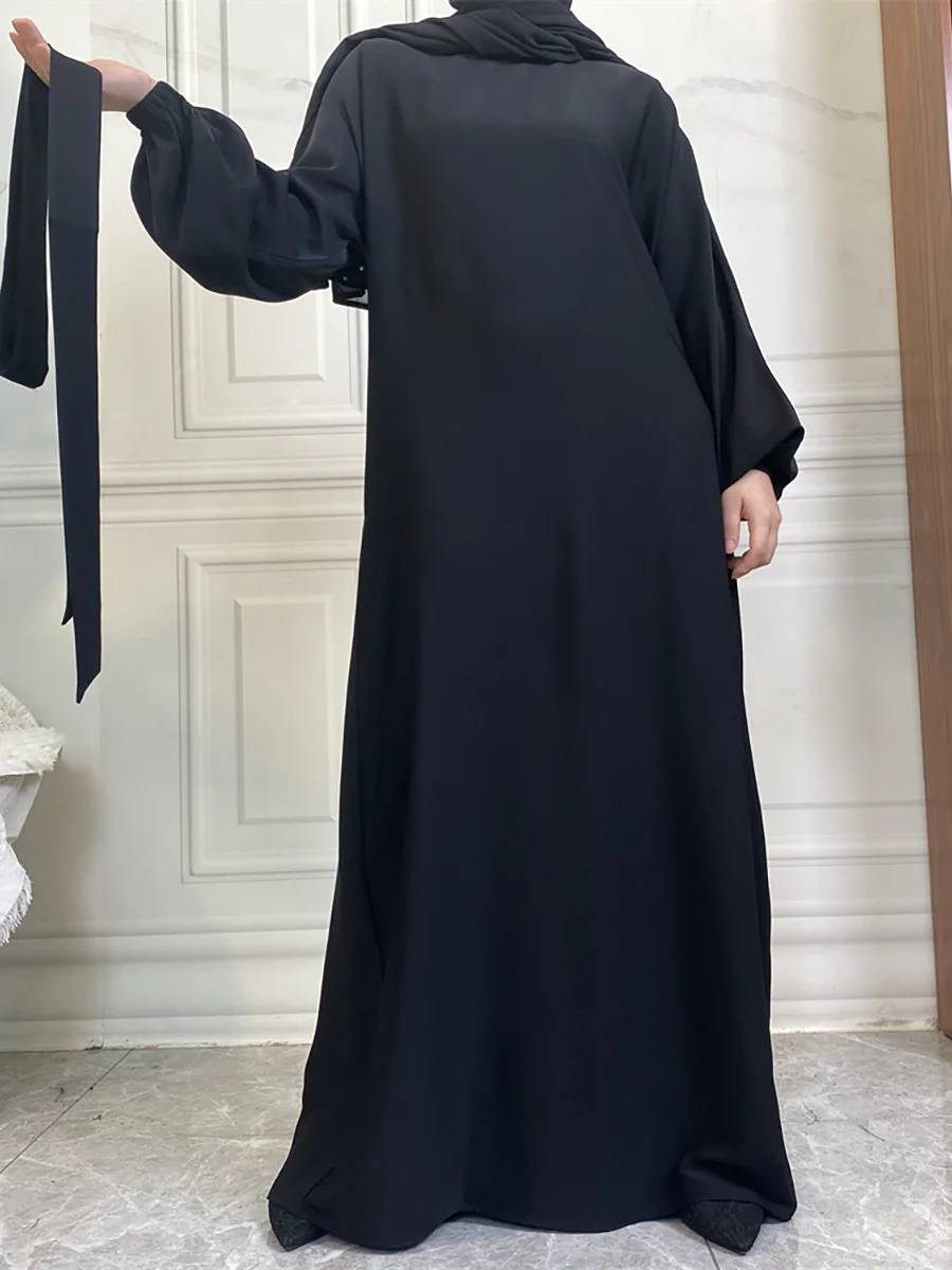 حار سيلي أسلوب بسيط فساتين مغربية قفطان تركيا بلون الخليج عبايات المرأة الإسلامية فستان طويل مسلم السعودية رداء رمضان 52