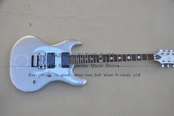 Sliver Electric Guitar Maple Neck Set In Body Rosewood Fingerboard Cross Inlay Tremolo Bridge RZK600 Guitar