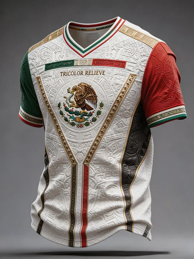 2027 Edition Mexican Football Fans Jersey T-shirt - 3D Printed - Fashionable And Comfortable - Family-Promoting Clothing