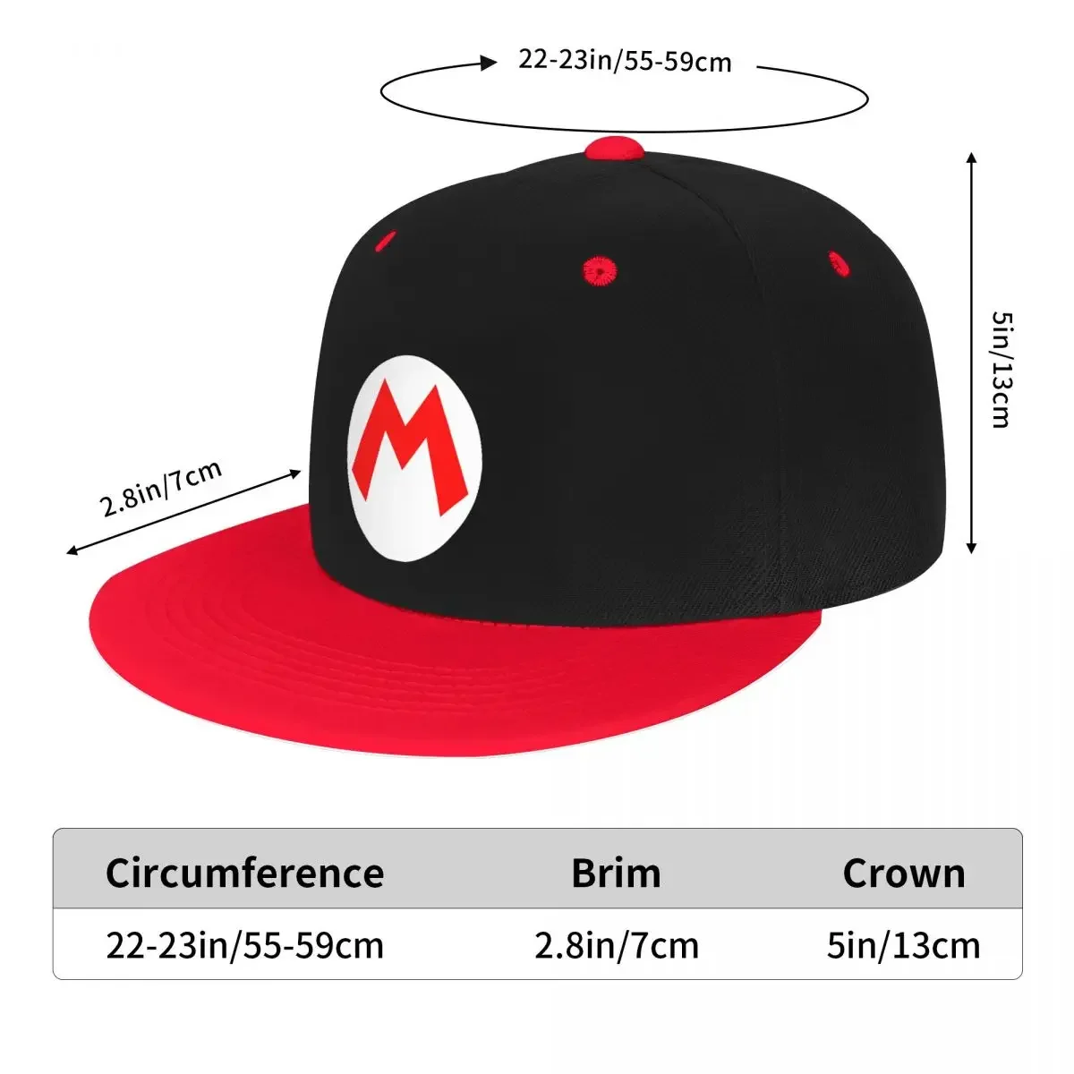 Gorra de béisbol clásica del Reino de los hongos para hombre y mujer, gorro ajustable de Hip Hop para adultos, protección solar