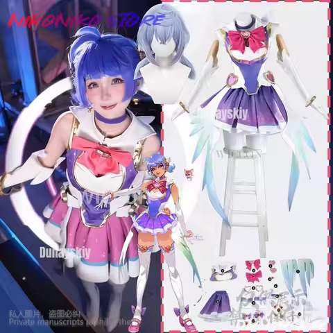 Anime Game Watchh2 Cosplay Kiriko Costume Magic Girls Fantasia Sailor Suits Y2K Sweet Kawaii Lolita Uniform Wigs Cos Customized