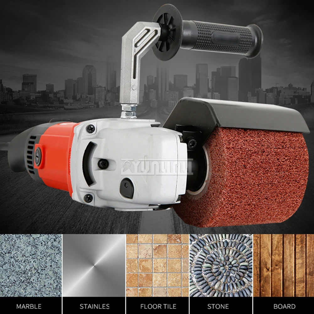 1400w Electric Metal Wire Drawing Machine Portable Polishing Machine for Wooden Stainless Steel Polishing with Grinding