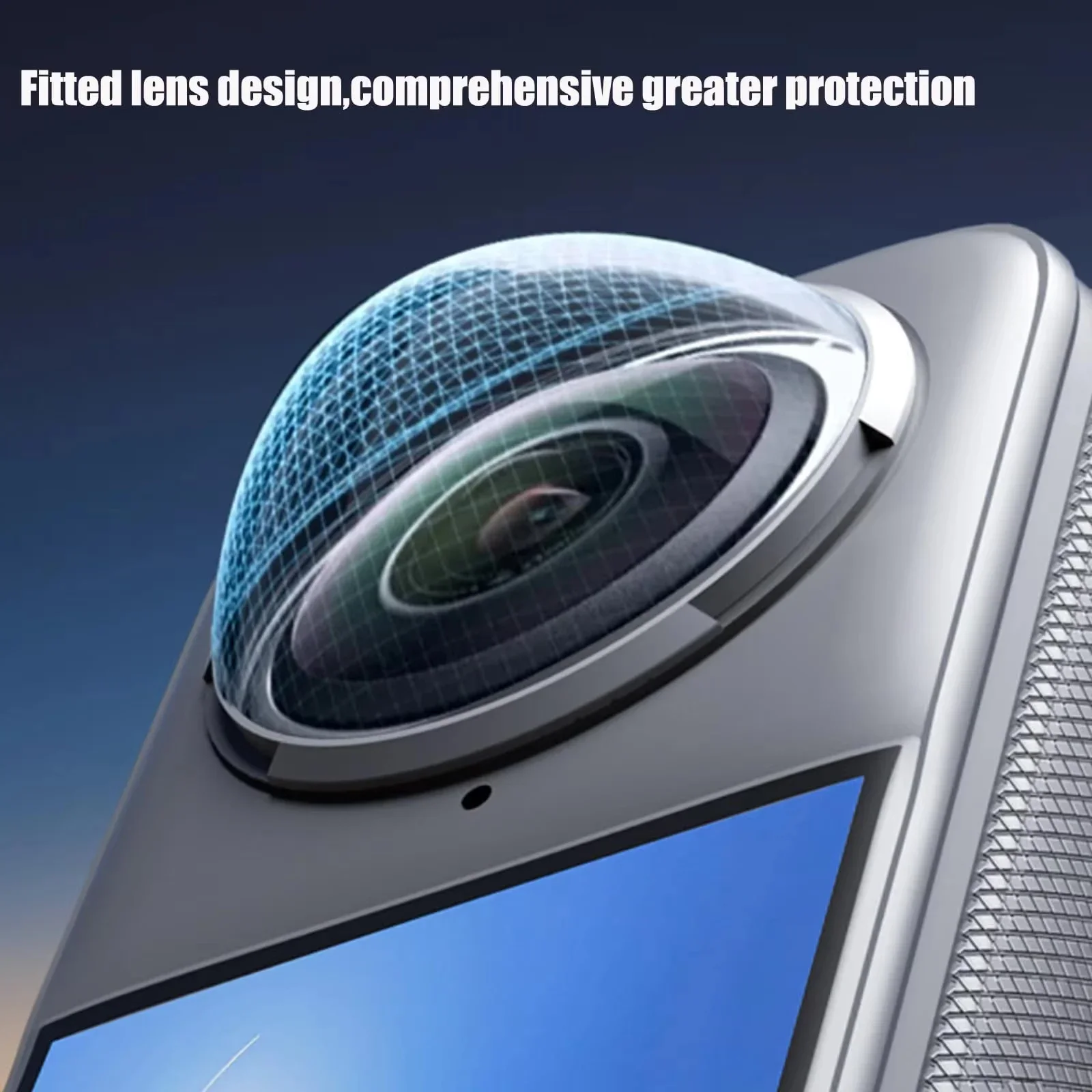 พรีเมี่ยมกระจกเลนส์สำหรับอินสตา 360 X4 กระจกนิรภัยป้องกันรอยขีดข่วนเลนส์ตัวป้องกันอินสตา 360 X4 อุปกรณ์เสริม