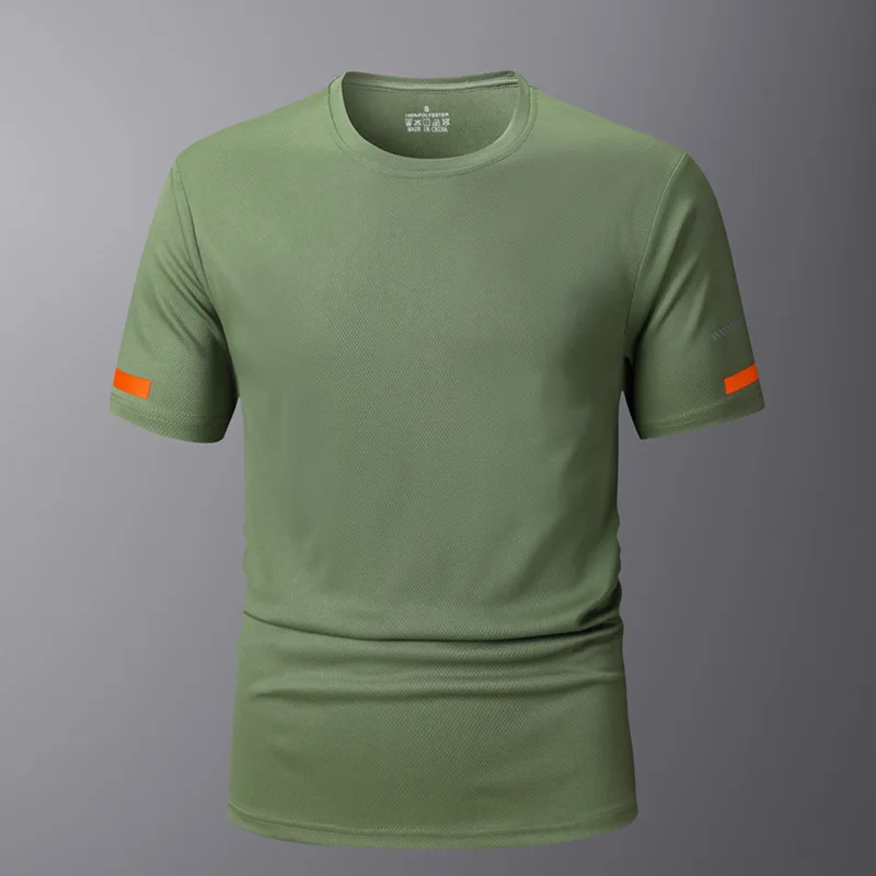 Herren-Lauf-T-Shirt 2026 Sommer Schnelltrocknend Geruchshemmend Silberionen-Gewebe Verlängerter Saum mit Daumenlöchern für Kühles Laufen – Detail 3