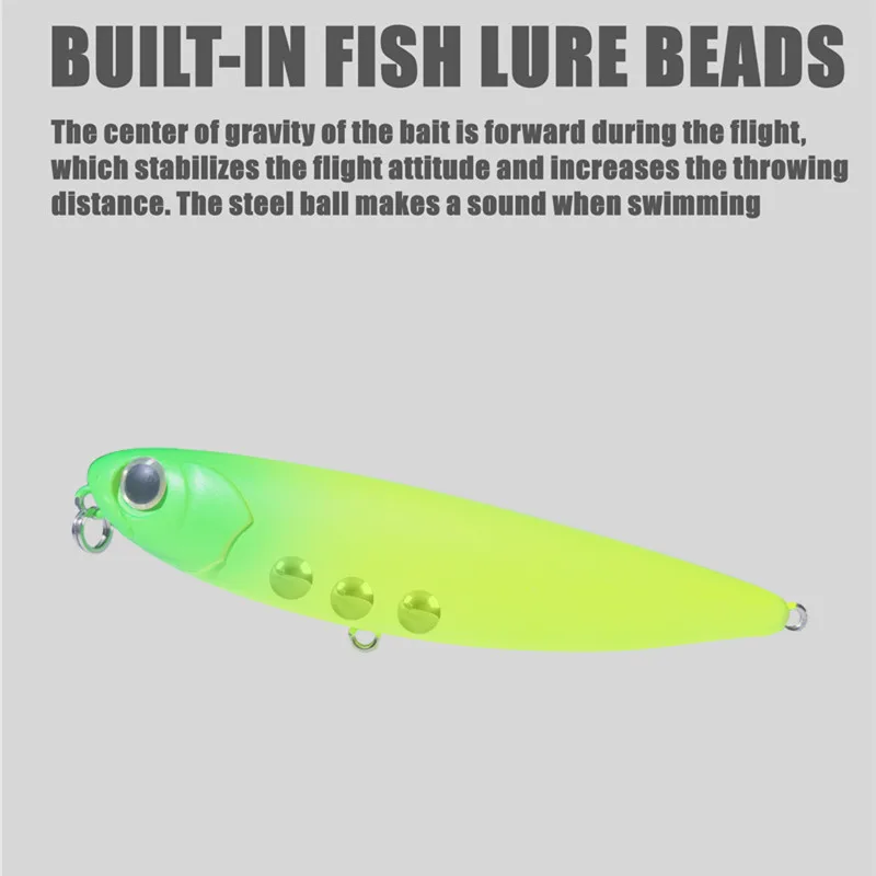GRS New 85mm 12g Topwater Pencil Bait Floating Stickbait Walk The Dog Fishing Lure Bass Trout Wobblers Isca Artificial Pesca