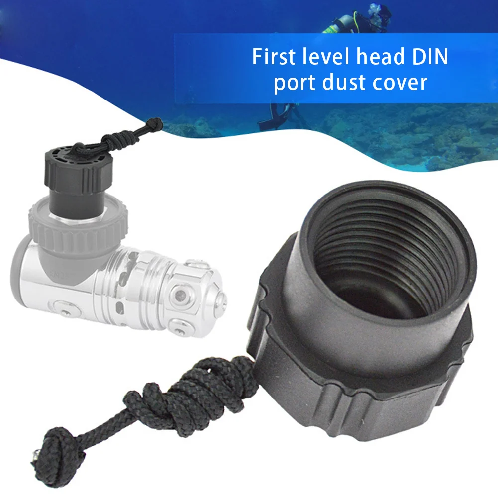 Diving Regulator Universal DIN Regulator Tank Valve Threaded Dust Plug Protector Cap Dust Cap Protector Cover Tank Valve Dustpro