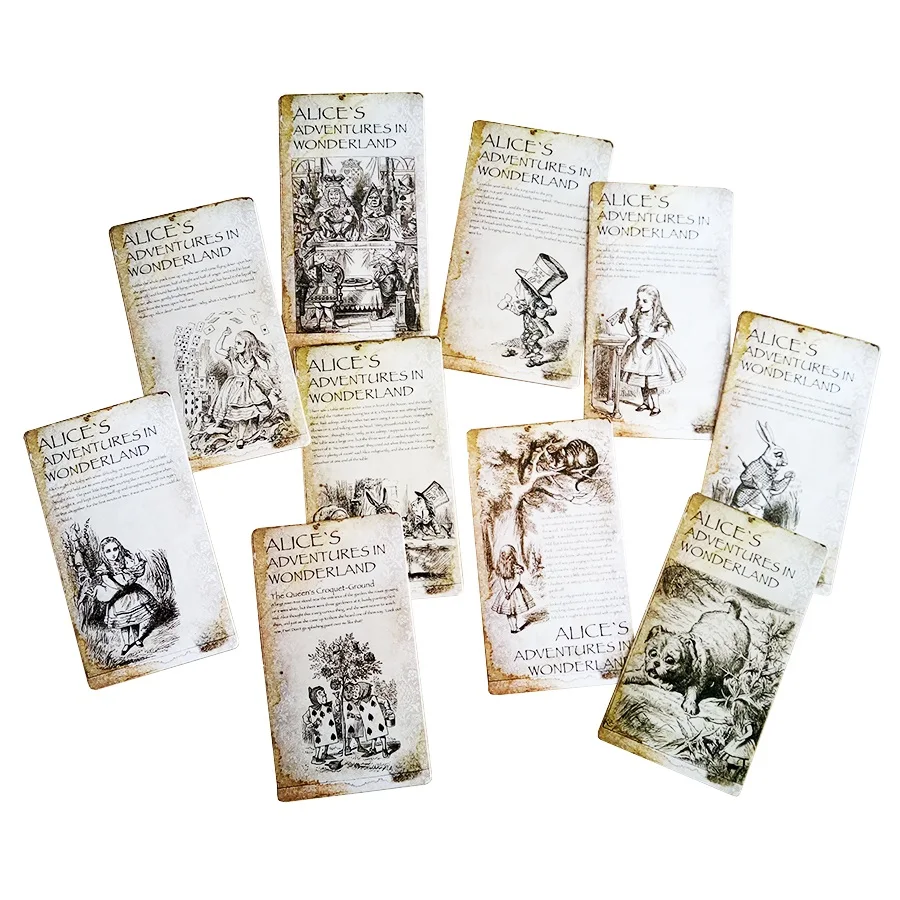 

5packs/lot Alice in Wonderland Cards Greeting Cards Gift collection decoration Postcards wholesale