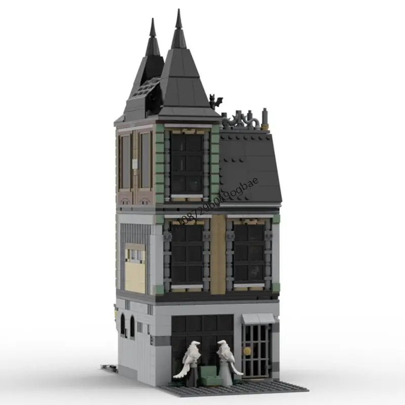 1557 pièces film magique Harrying Malfoy ville modèle bricolage idées créatives noël enfant jouet assemblage Puzzle anniversaire cadeau MOC-76453