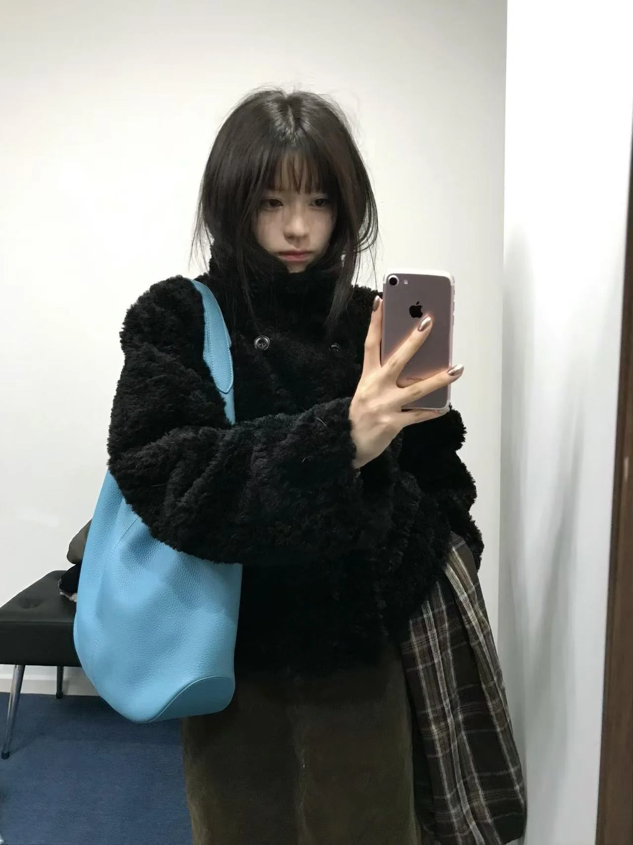 

Bla Double-Breasted ort Lamb Fur Jaet Women's Winter Plu Eco-Friendly Fur Pumpkin Design Casual Commute Sle Coat