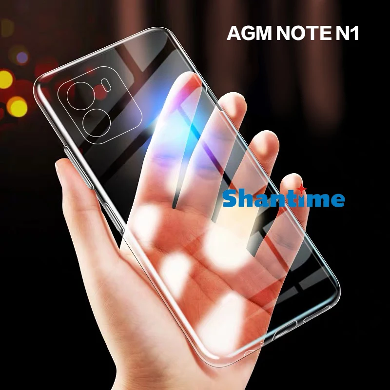 For AGM Note N1 Case Ultra Thin Clear Soft TPU Case Cover For AGM Note Z1 Couqe Funda 6.52 inches