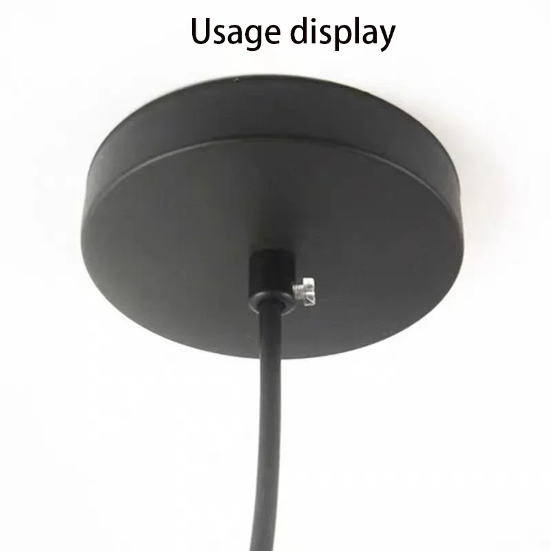 10 قطعة أسلاك الفولاذ سلك الطاقة قلادة مصباح قفل معدني كابل بطاقة رباط للكابل مكافحة سقوط قفل جهاز كابل ثابت بطاقة مصباح الأجهزة