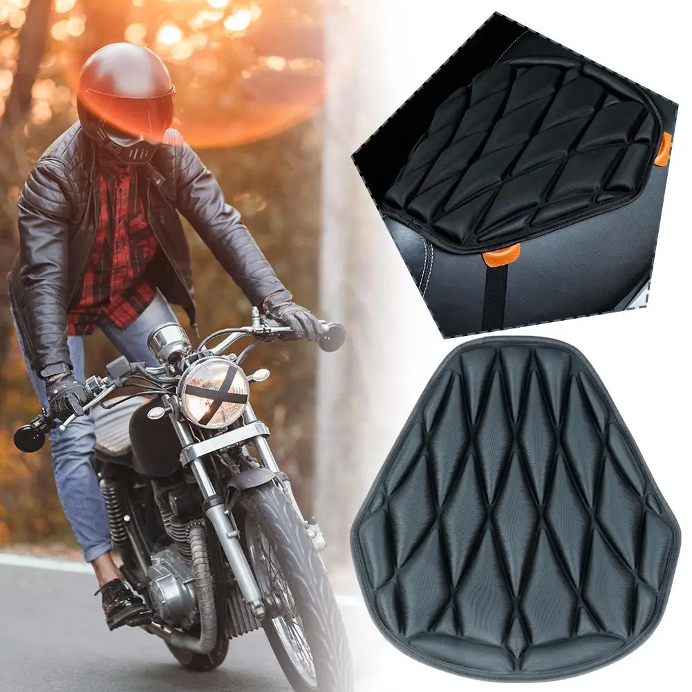 Universal Anti Slip 3D Comfort Seat Cushion Motorcycle Comfort Breathable Front Rear Seat Cushion Motorbike Seat Cover