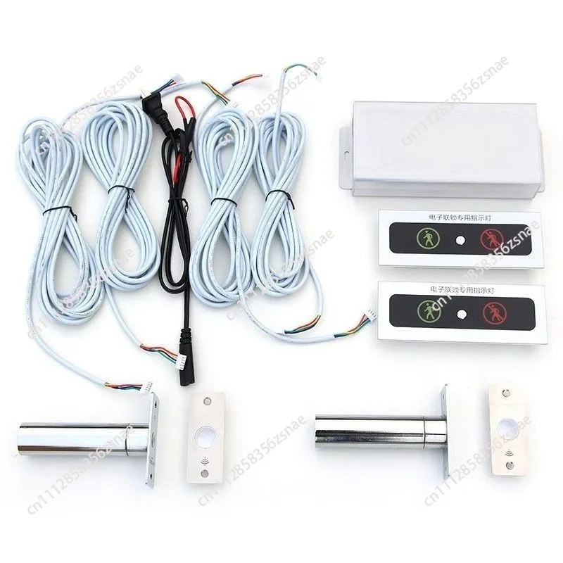 Airlock Interlock Device with Indicator Light, 2/3/4 Door Electromagnetic Buffer Interlock