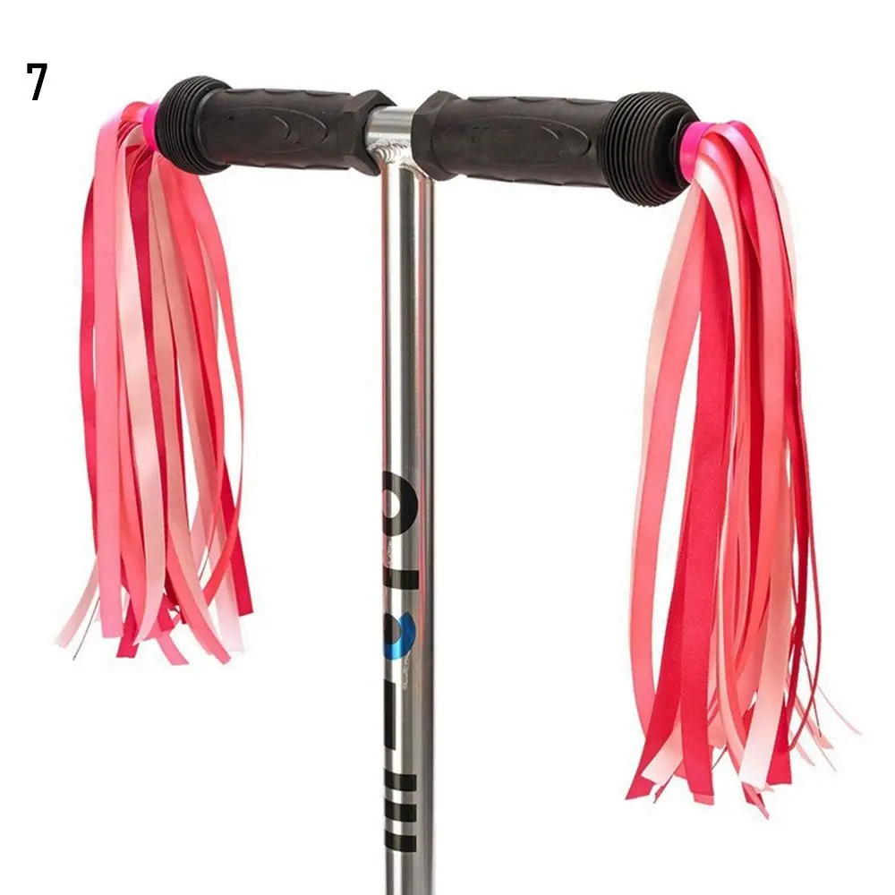 2pcs 30cm Colorful Bike Bicycle Cycling Tricycle Handlebar Tassels Kids Girls Boys Handlebar Streamers Tassels