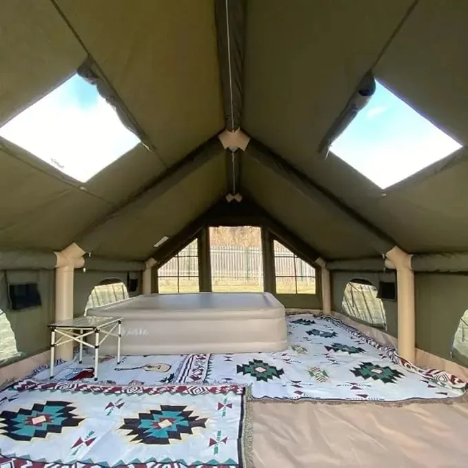 خيمة تخييم جديدة من القماش البلاستيكي المتين YX لعام 2025، خيمة مغامرة خارجية مقاومة للماء