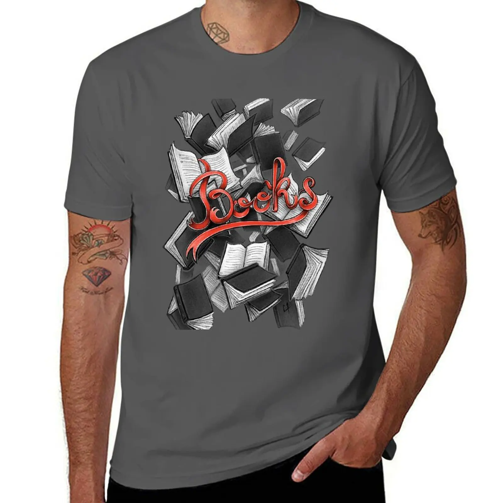 

Books T-Shirt man t shirts high quality luxury brand cotton t shirt man T-Shirt