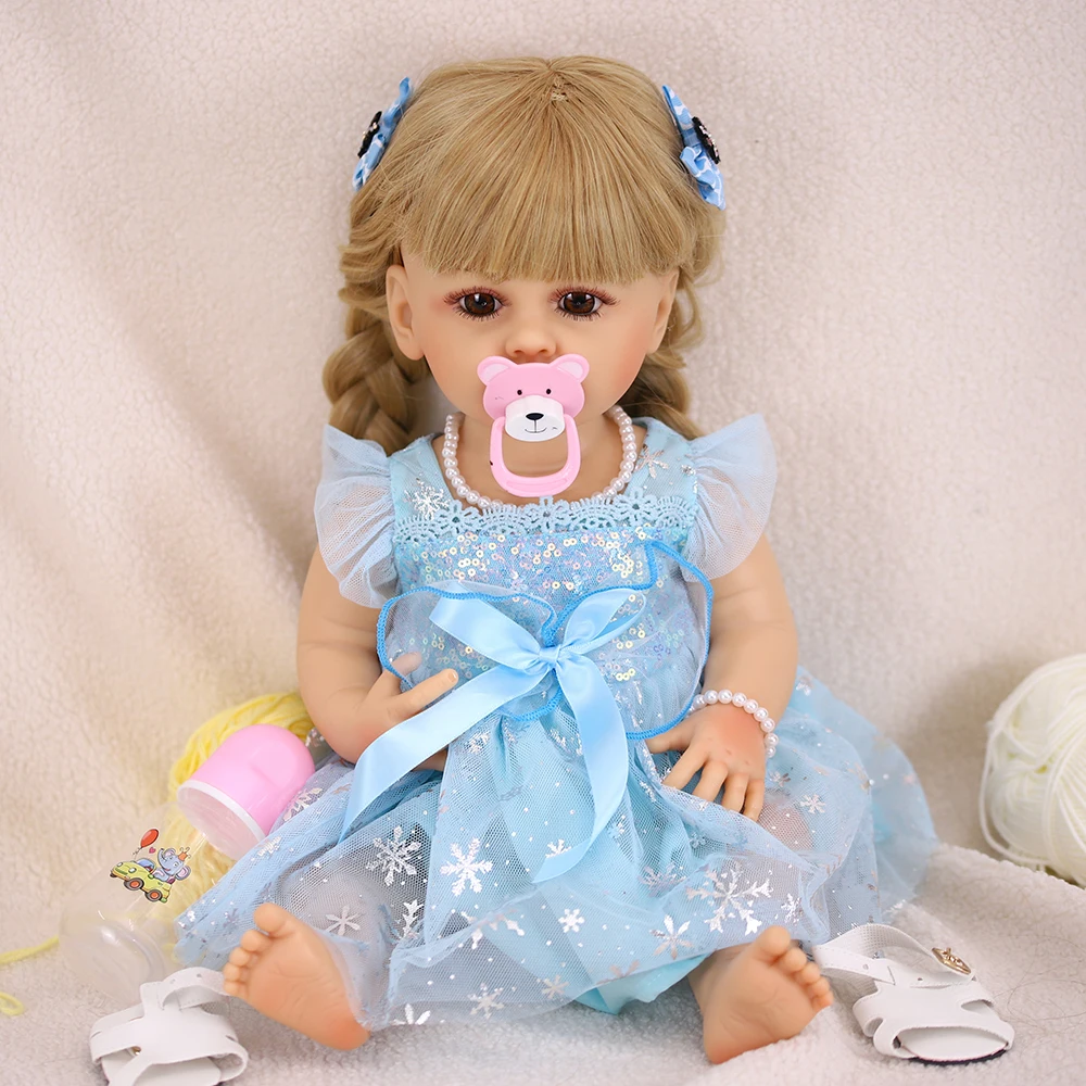 

DBS bjd Reborn doll NPK 53cm 22 inches lifelike reborn doll soft silicone realistic hair princess high quality girls toys