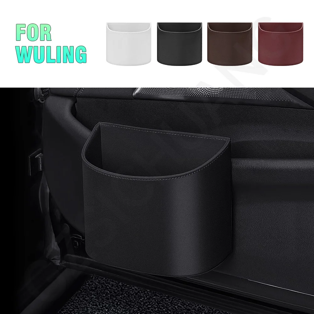 

For Wuling Hongguang V SGMW S3 S1 Cortez Plus 2019 - 2023 Car Trash Can Car Suspension Waterproof Garbage Bin Car Accessories