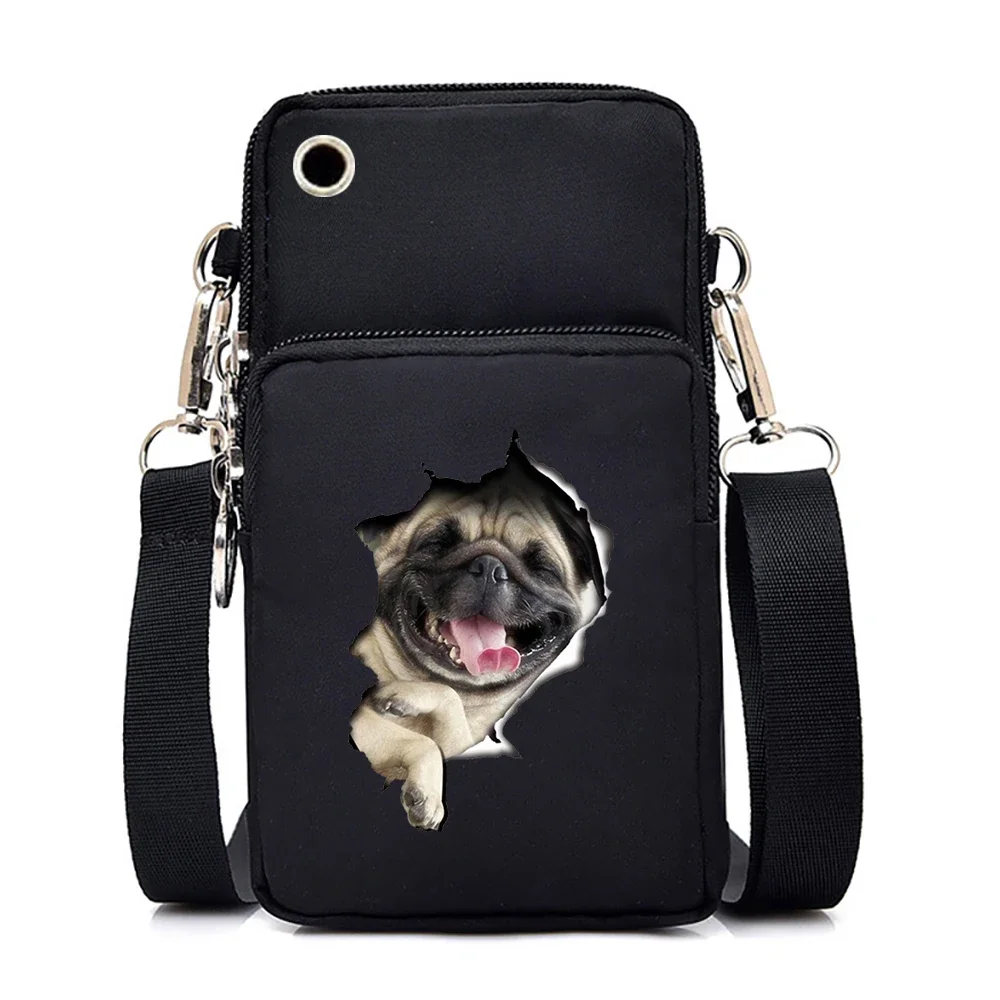 Cute Dog Graphics Small Crossbody Bags Women Harajuku Animal Mini Mobile Phone Bag Teen Messenger Bag Women Purses and Handbags