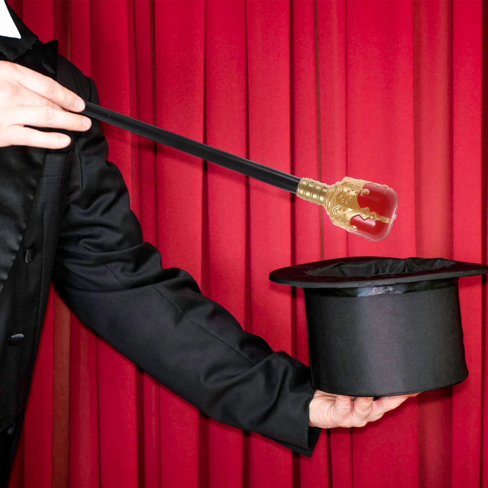 Halloween Cane Prop Small Monarch Cosplay Costume Accessory Party Decoration Walking Stick Fancy Cane Cosplay Supplies