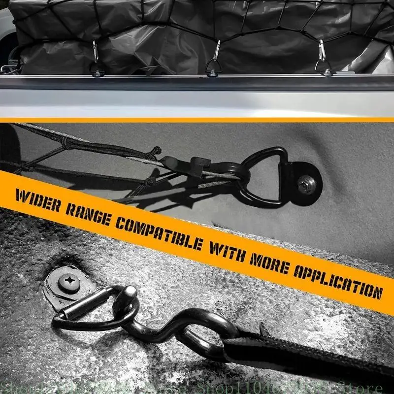 Cargo Lashing Surface Mount V Ring Staple Cleat Tie Down Ring Trailers for Trucks Horsebox Ropes