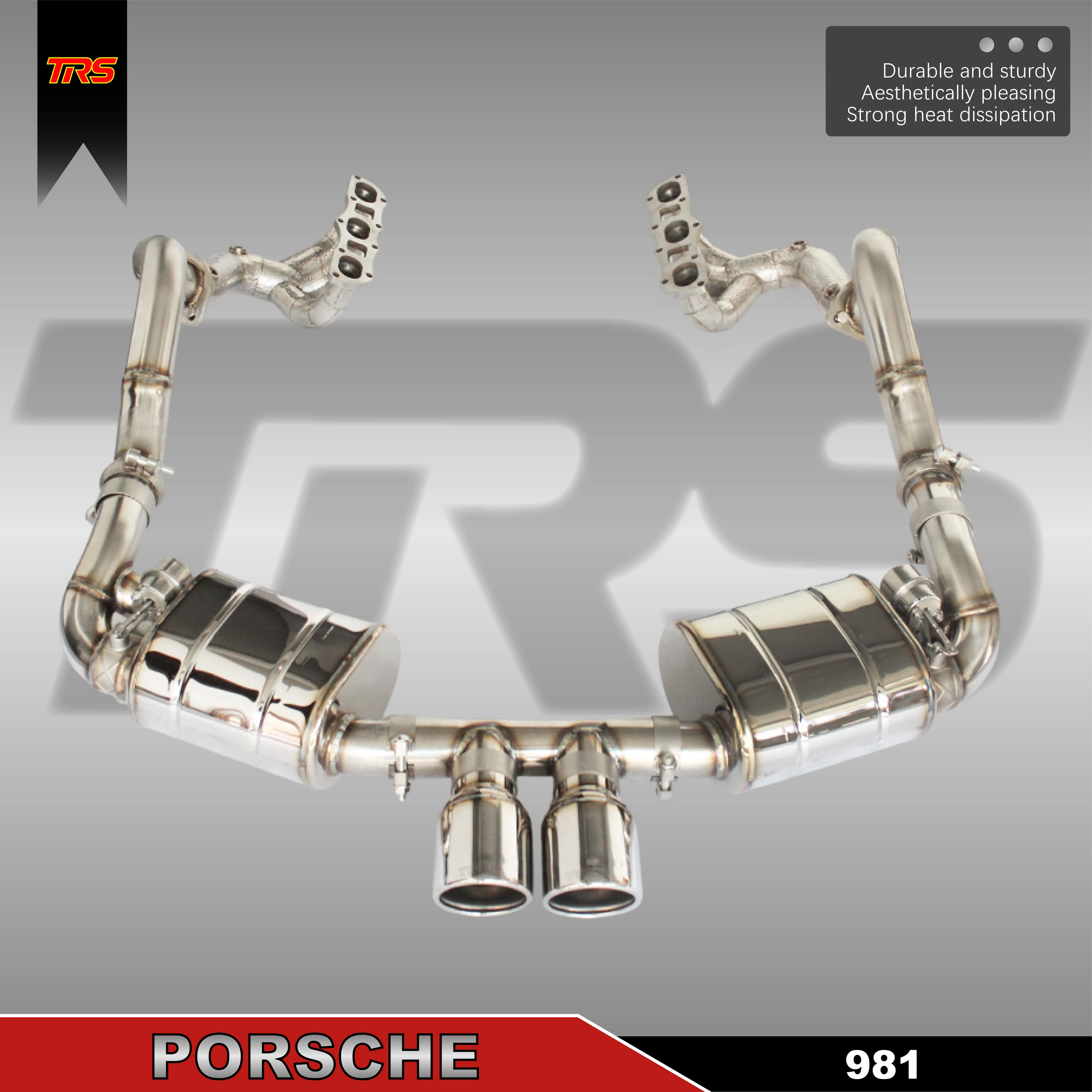 

Titanium Valvetronic Exhaust for 981 Mid-Engine H6 - GT4 Sound, Dual Tips, APP Control, 9.8kg Weight Save