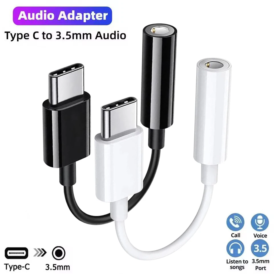 Type C To 3.5mm Aux Adapter USB Type-c 3 5 Jack Audio Cable Earphone Converter for Sumsang for Xiaomi Redmi for Huawei OnePlus