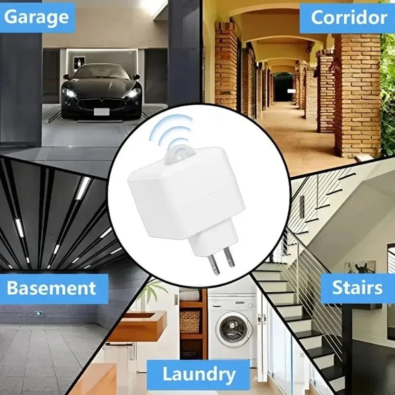 New AC110-220V Wall Mounted LED Human Infrared Sensor Lamp Holder Intelligent Delay E27 Screw Port Sensor Lamp Head Adapter