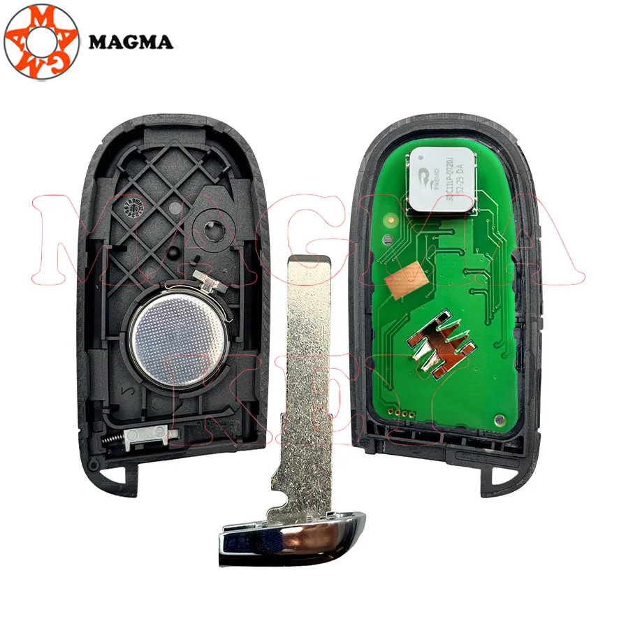 MAGMA ما بعد البيع 2/3/4/5 أزرار مفتاح بعيد ذكي فوب 433 ميجا هرتز 4A رقاقة M3N40821302 68250335AB لبوصلة جيب مع شفرة SIP22 #4