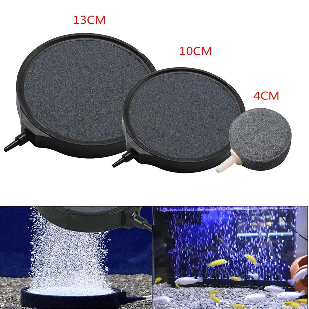 Bubble Disk Air Stone Aerator สำหรับ Aquarium Fish Tank ถังออกซิเจนปั๊มอุปกรณ์เสริม