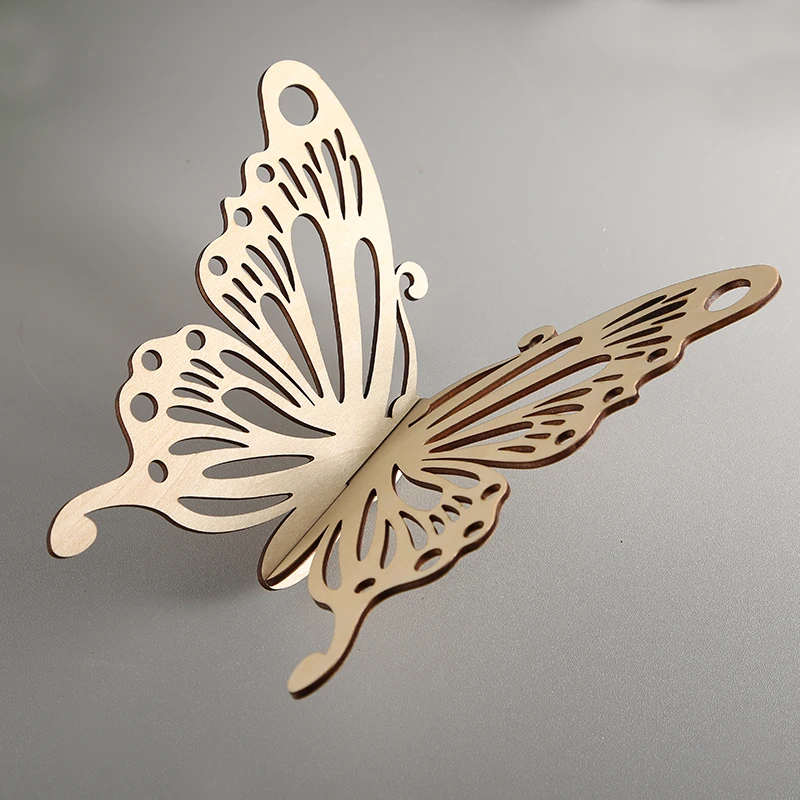 Wood 3D Butterfly Craft Shape,Butterfly for Baby Room Wall,Butterfly Wings Decoration,Wedding Butterfly Party Favors