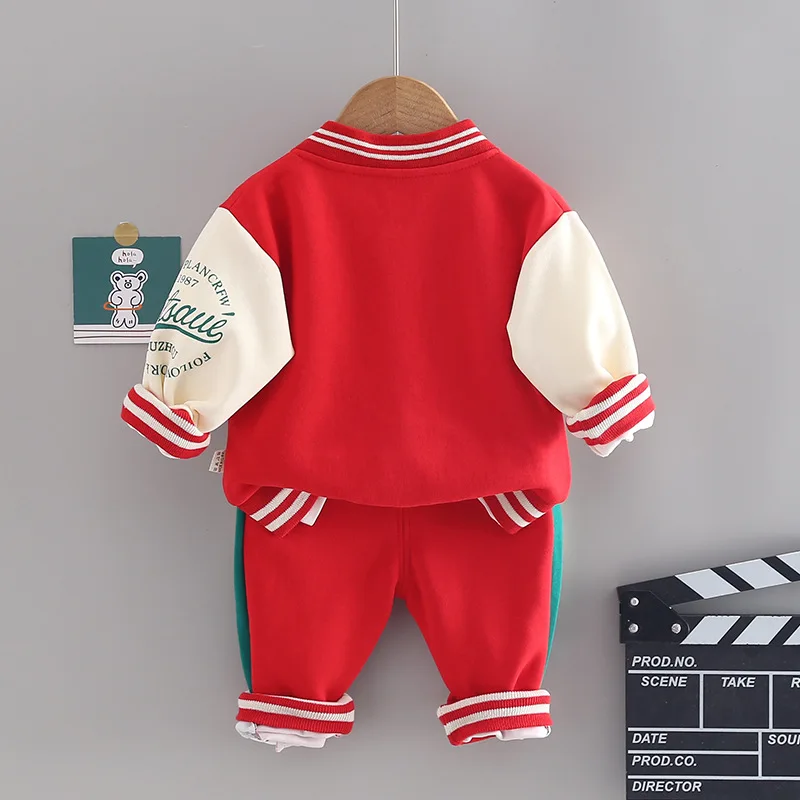 Baby Boy Fall Clothes Boutique Outfits for Girls Long Sleeve Single Breasted Cardigan Coats Pants Infant Clothing Kids Sportwear